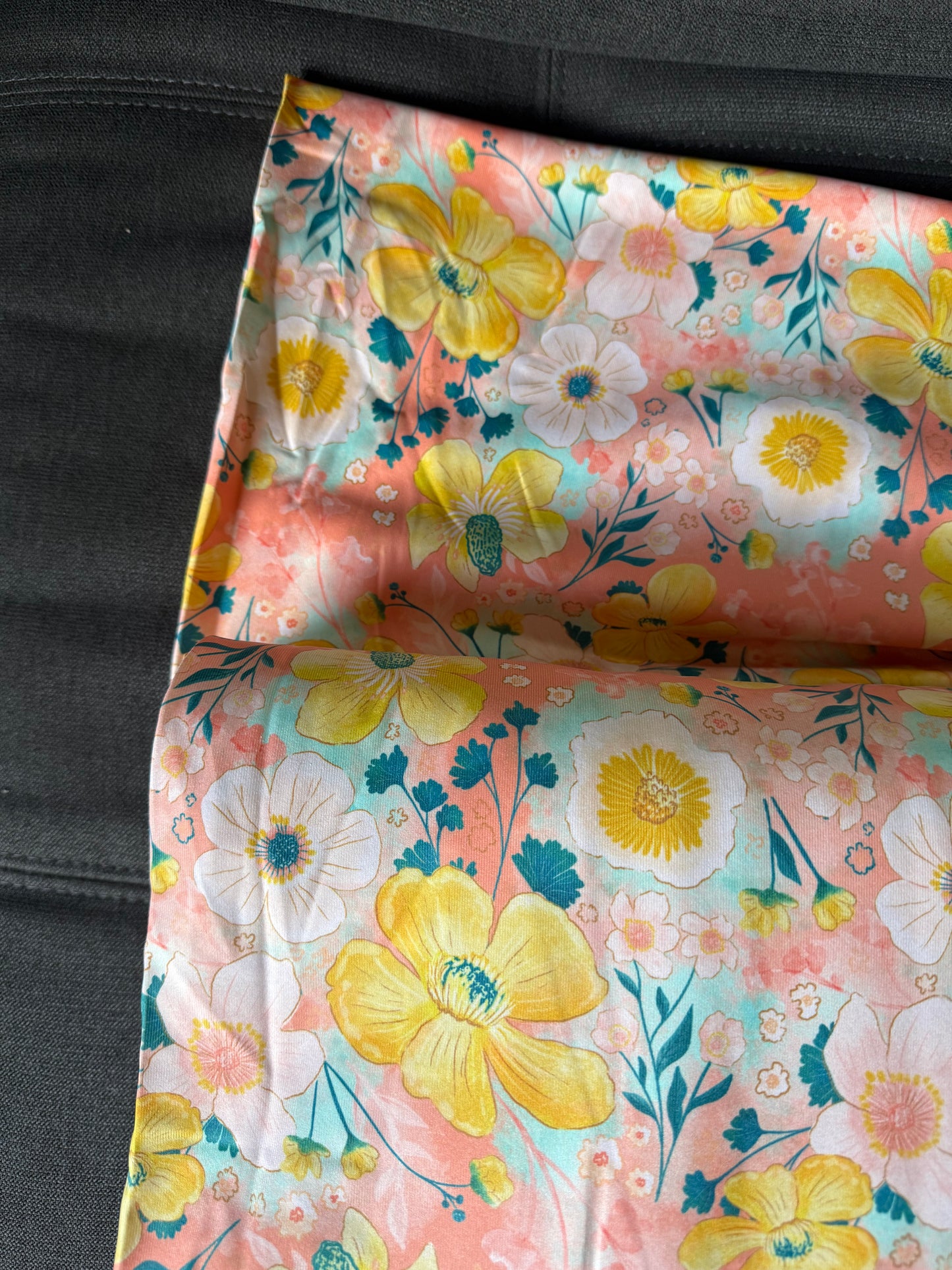 Summer Floral in Peach & Yellow