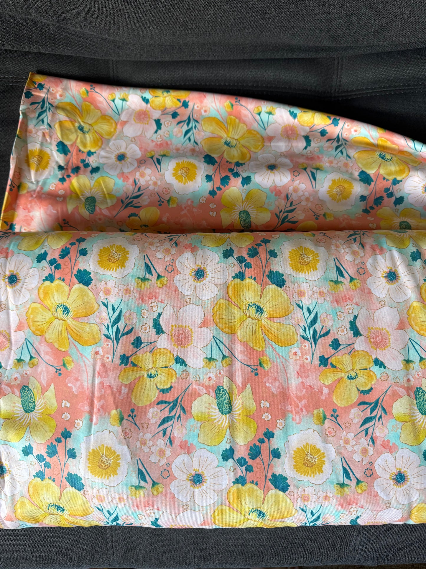 Summer Floral in Peach & Yellow