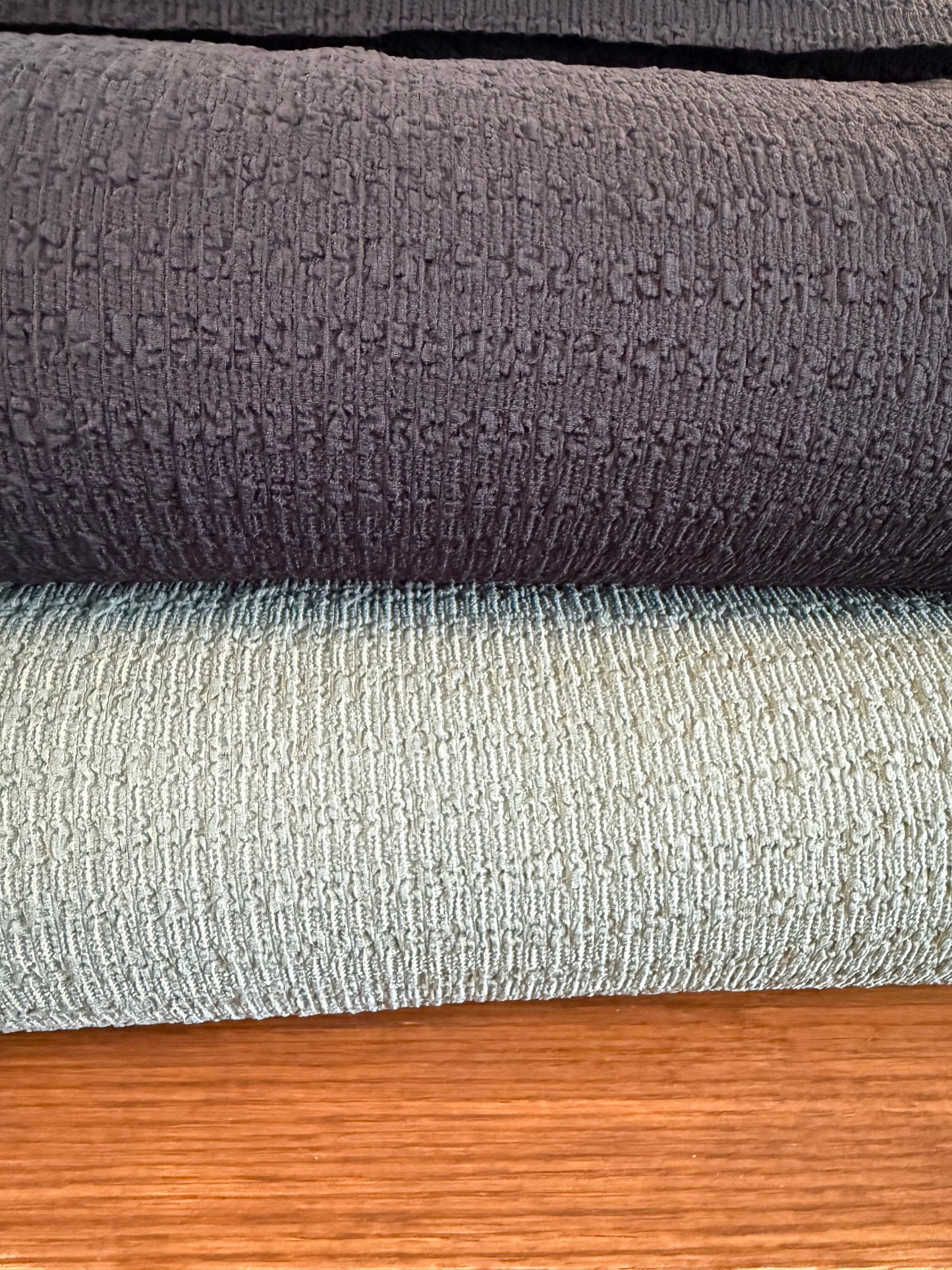 Black Poly Spandex Bubble Knit