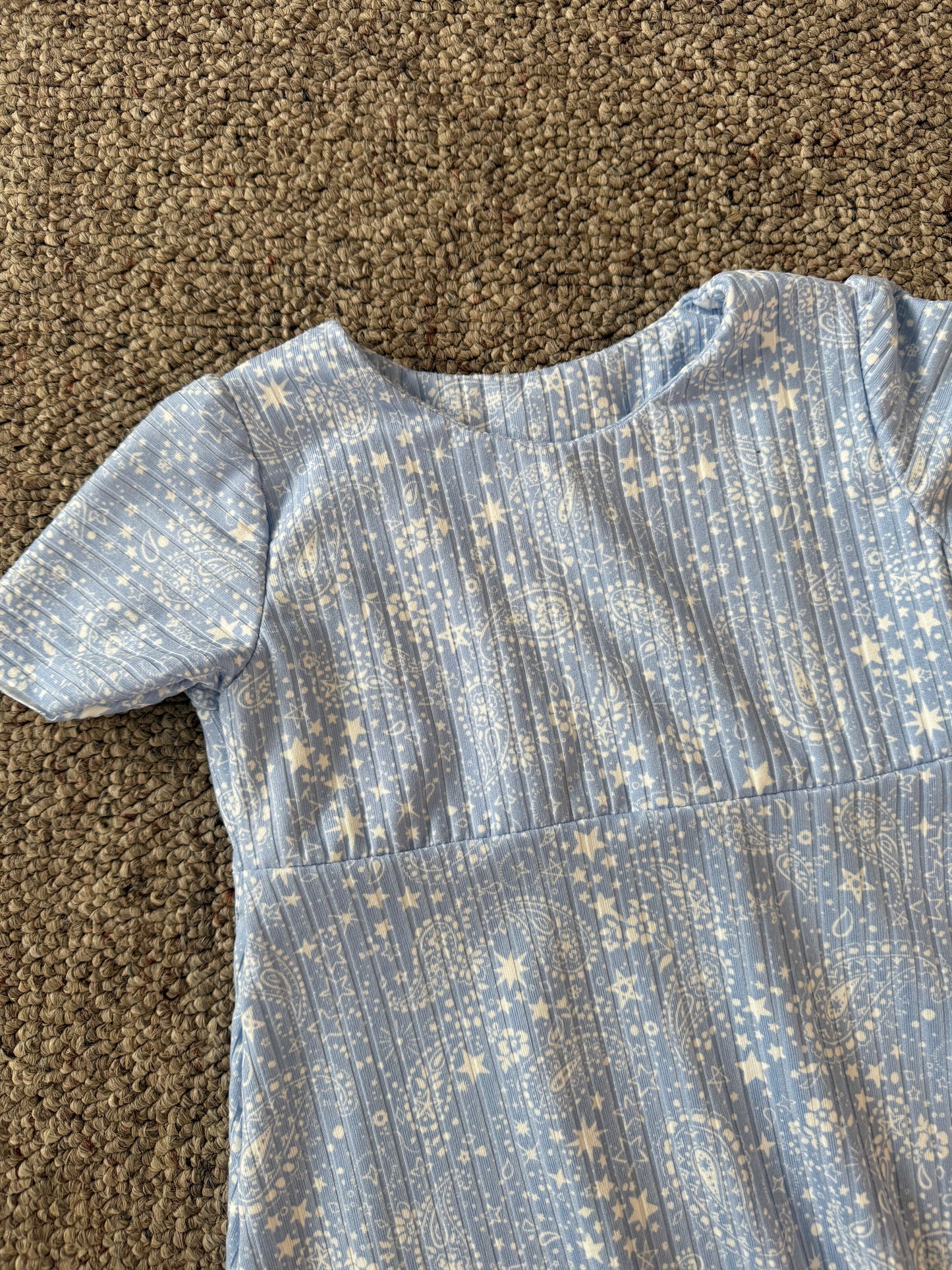Toddler XL periwinkle paisley