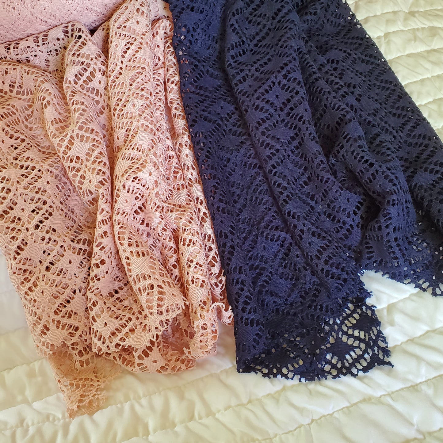 Blush Knit Lace
