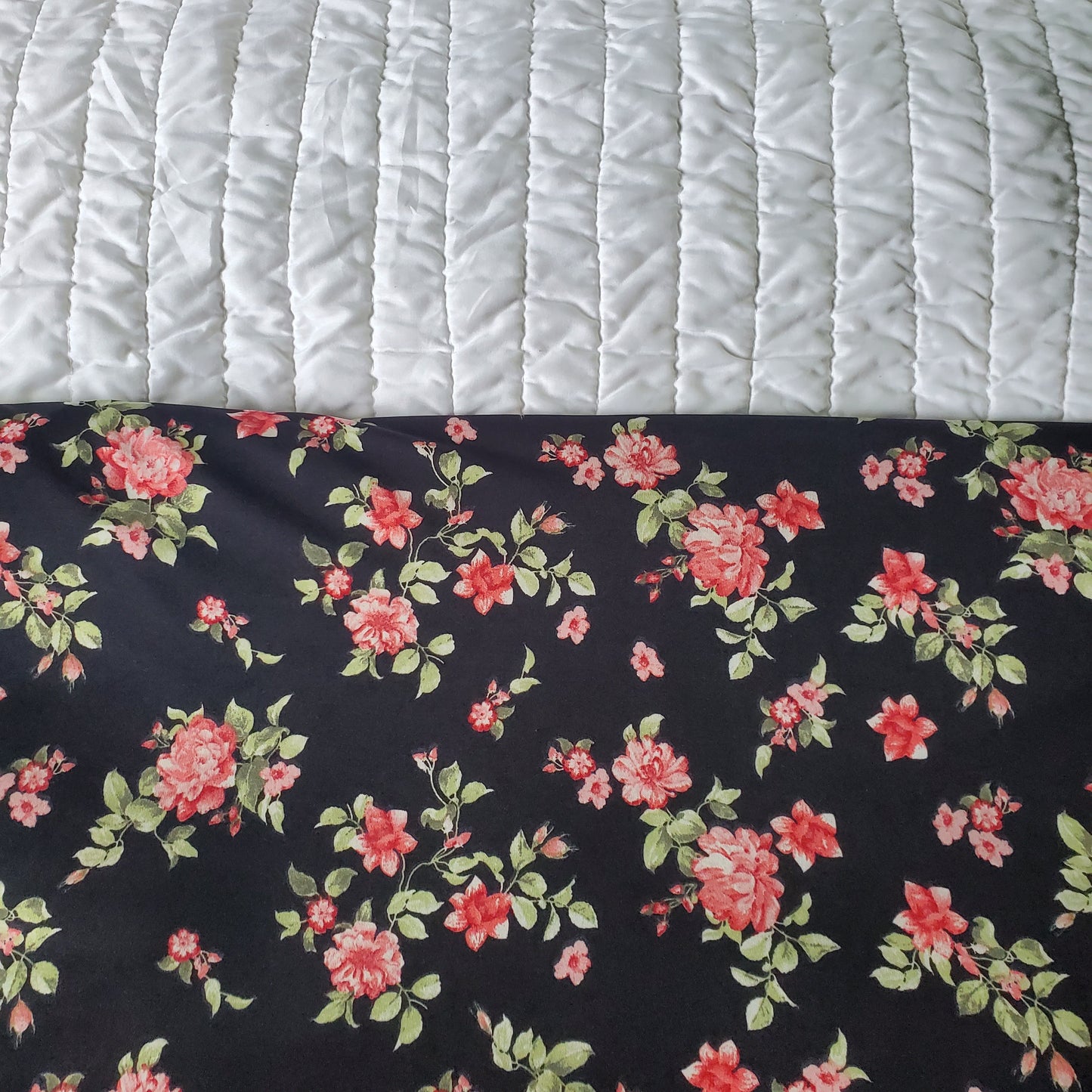 Black with Red/pink floral ITY