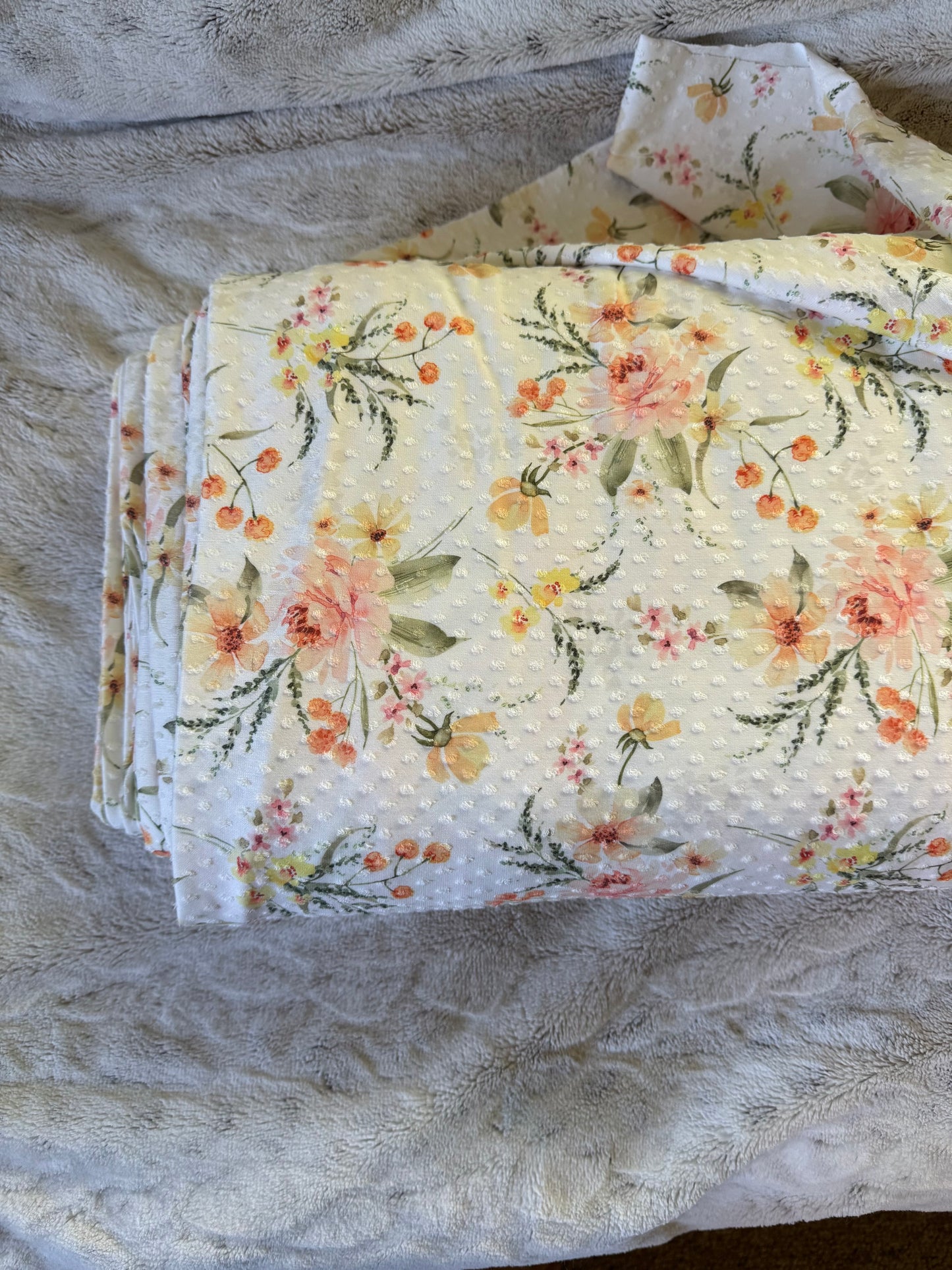 Callie Floral Swiss Dot