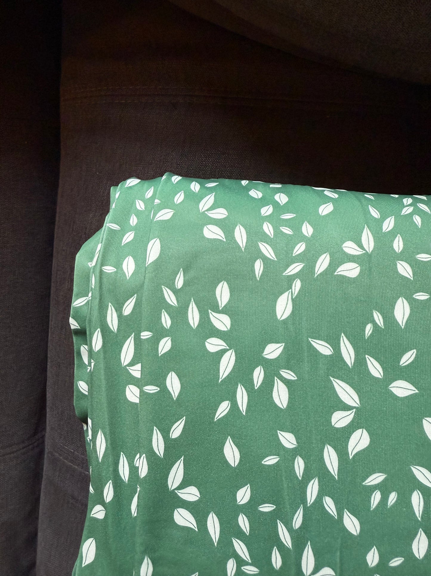Spring leaf print eureka Jersey Knit
