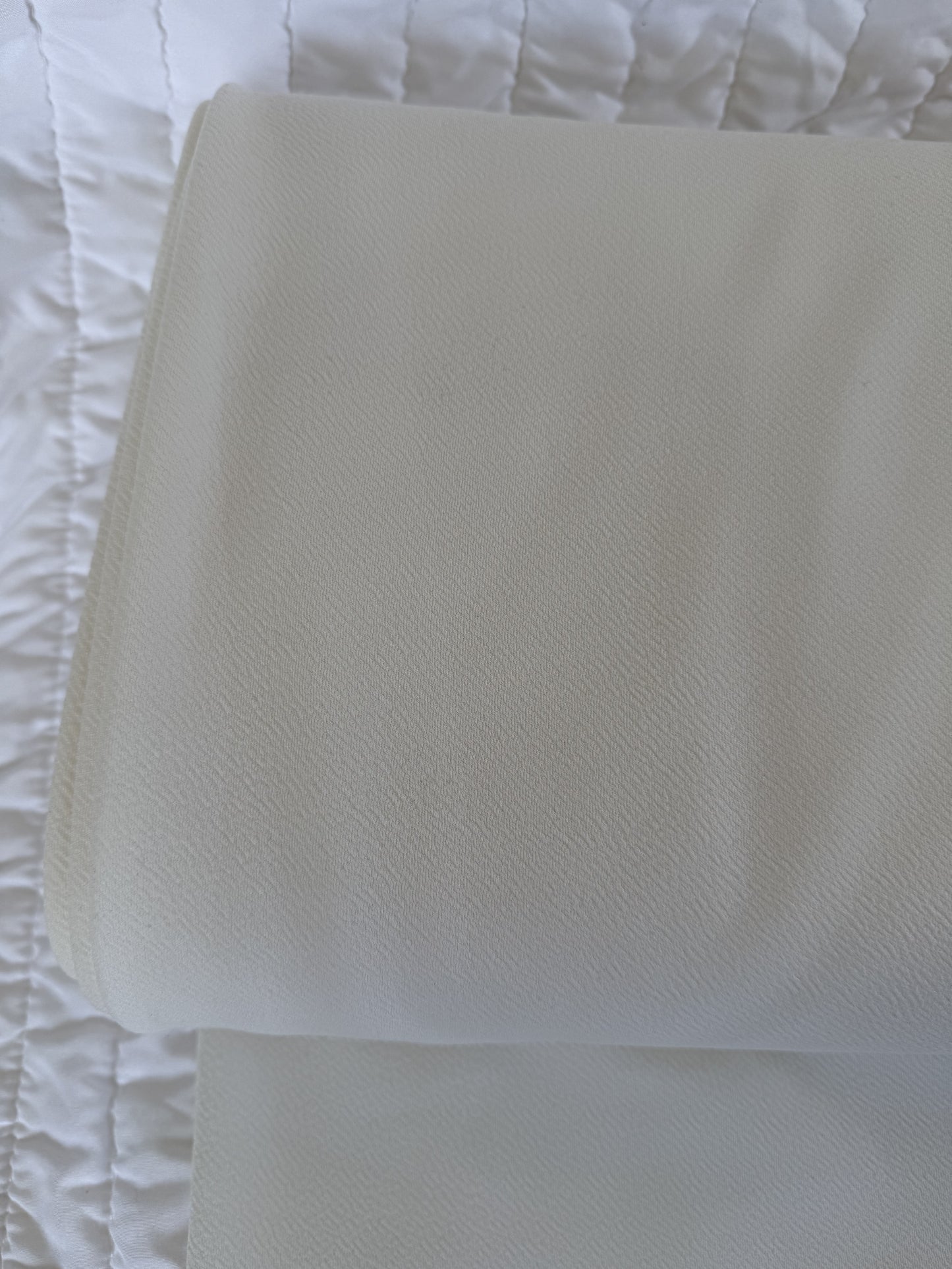 Off White Crepe Knit