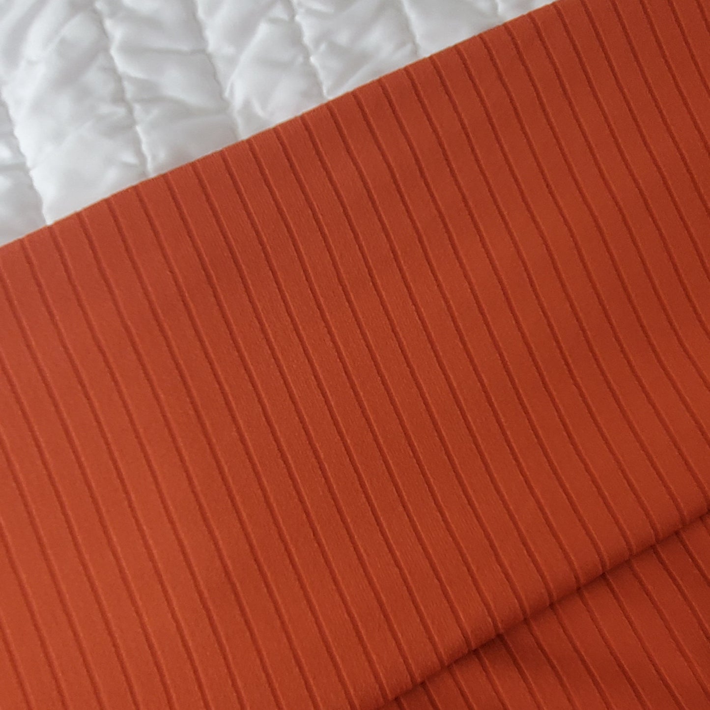 Rust Rib Knit