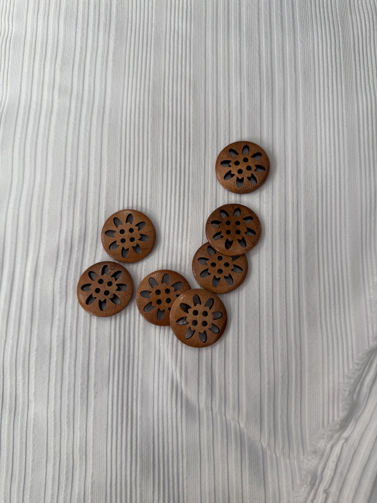 Floral Wooden Buttons