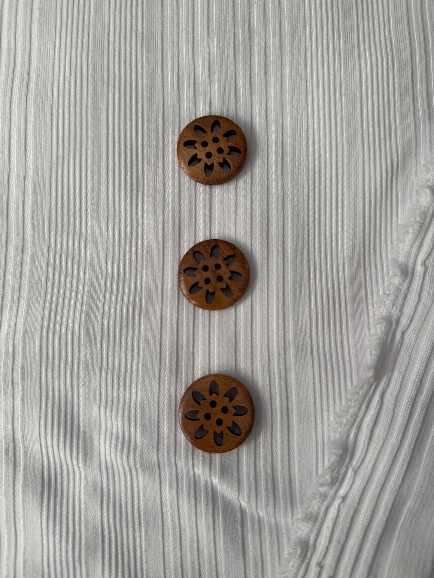 Floral Wooden Buttons