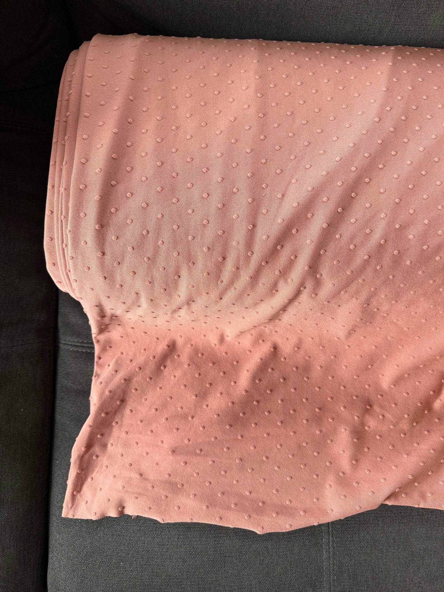 Rose Swiss Dot Knit