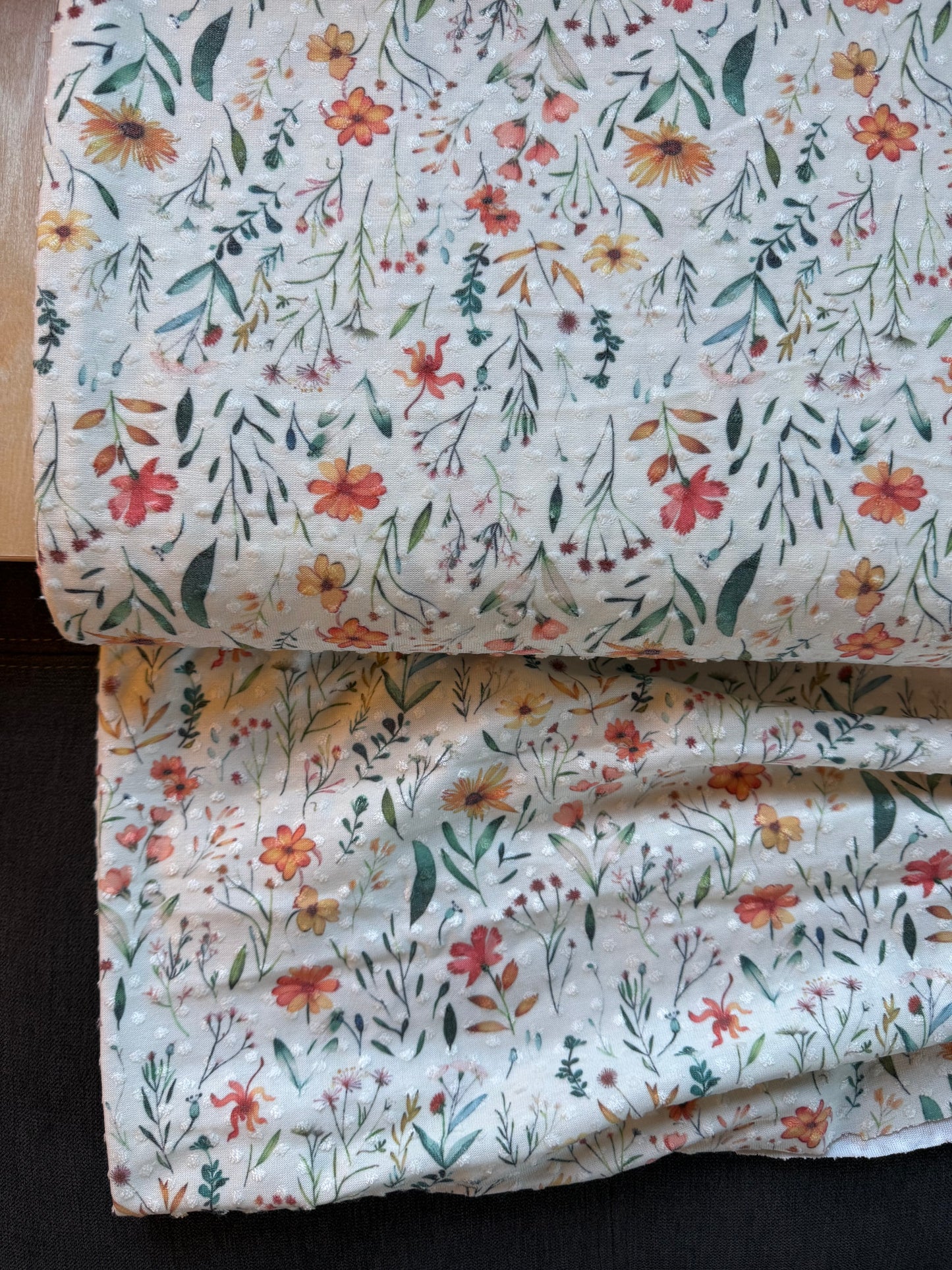 Wildflower Swiss dot knit