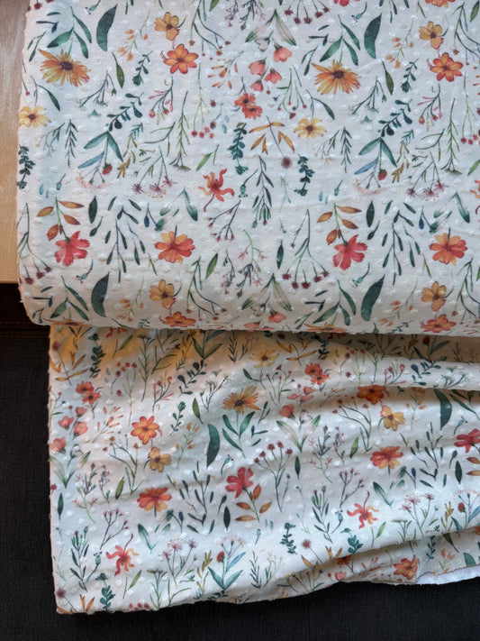 Wildflower Swiss dot knit