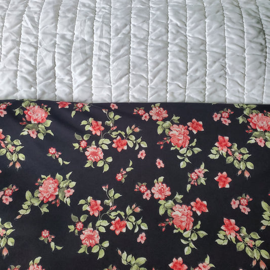 Black with Red/pink floral ITY