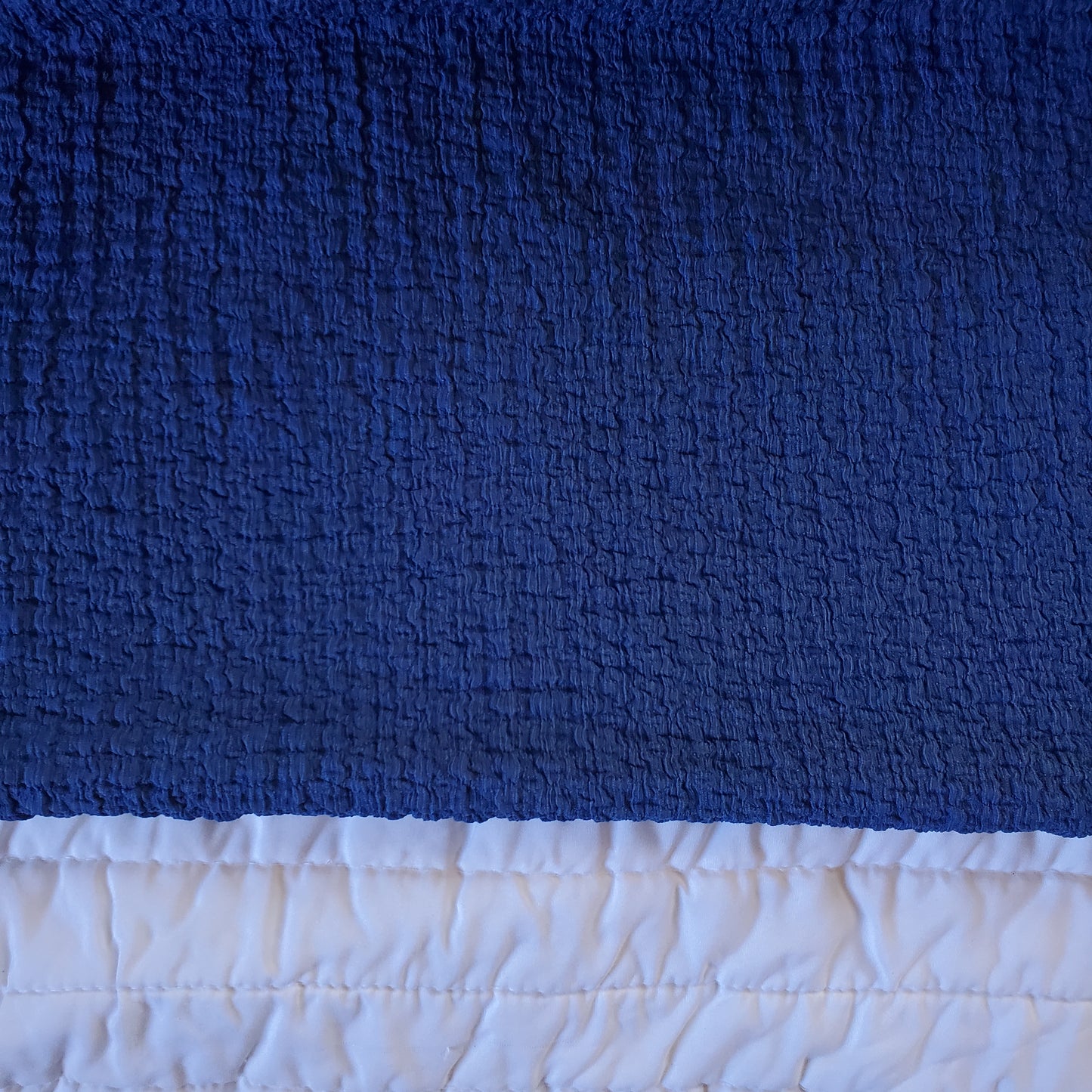 Indigo Waffle Crepe Knit