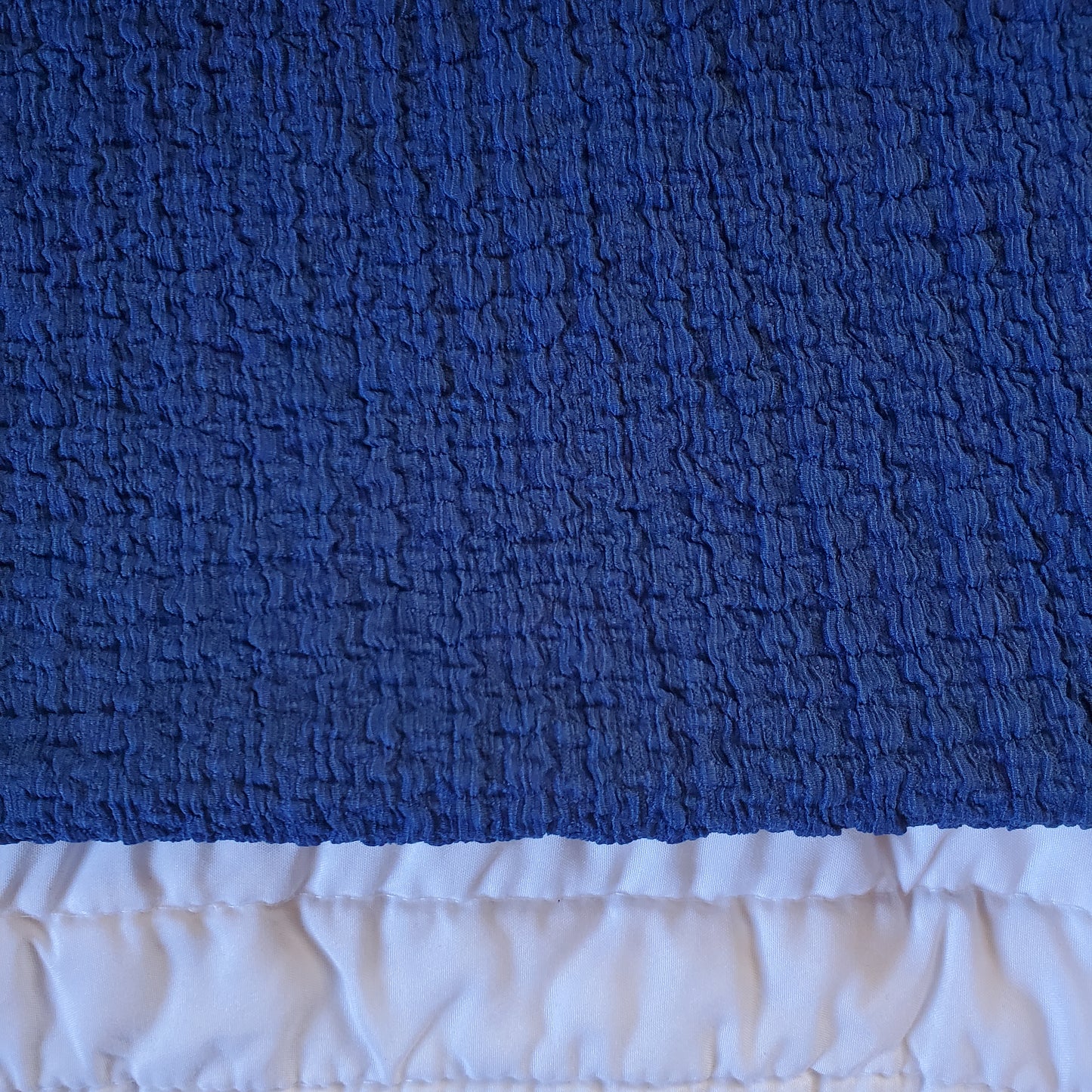Indigo Waffle Crepe Knit
