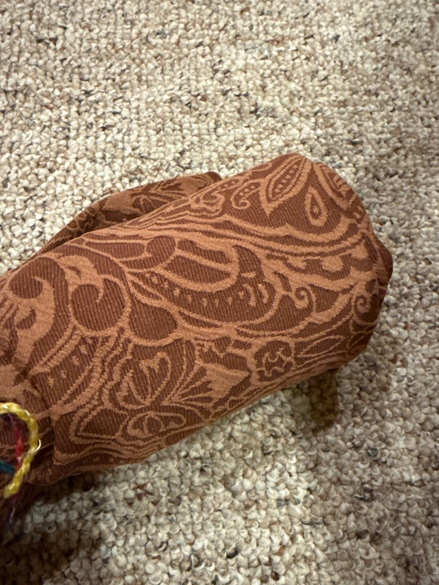 Rust Jacquard Knit