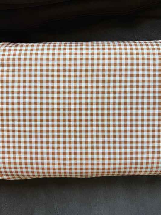 Berlin Gingham Plaid in toasted Carmel