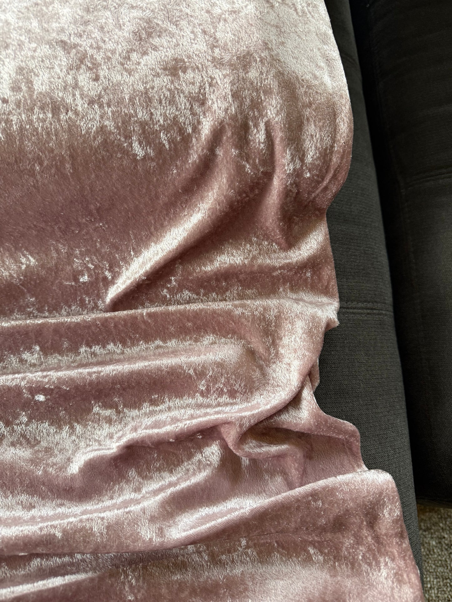 Mauve Crushed Velvet