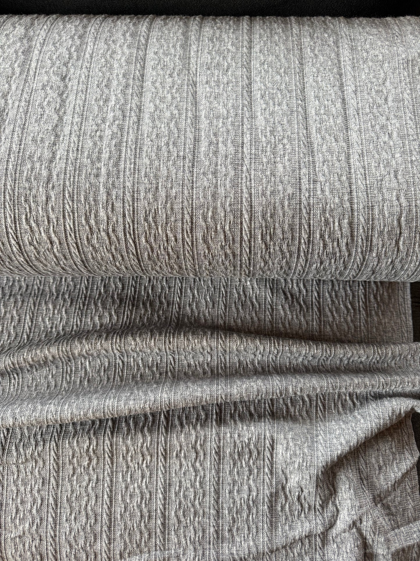 Gray Lynette Jaquard Rib