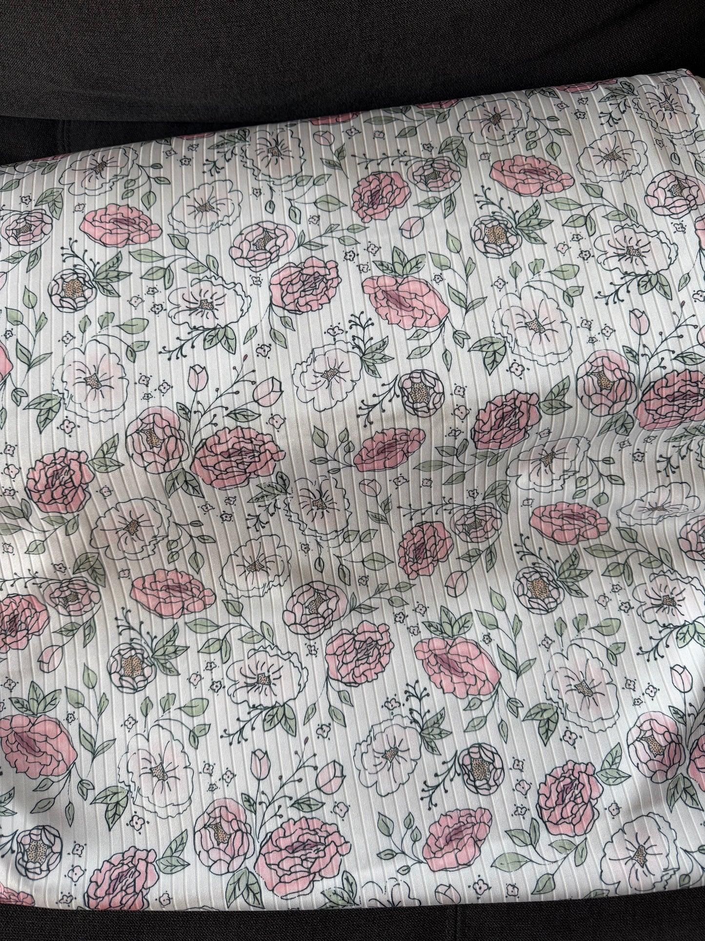 Luna Floral Rib Knit