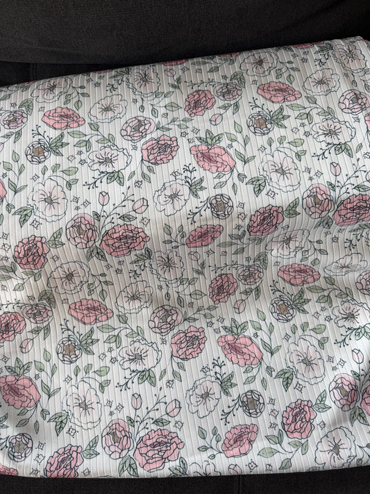 Luna Floral Rib Knit