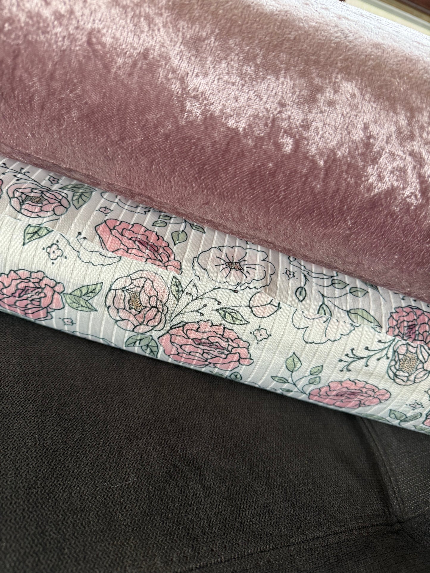 Mauve Crushed Velvet