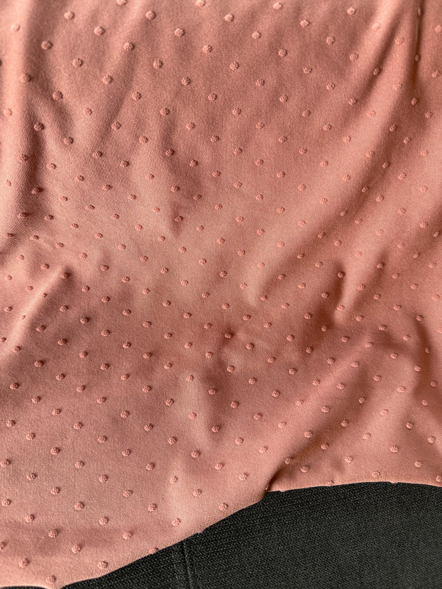 Rose Swiss Dot Knit