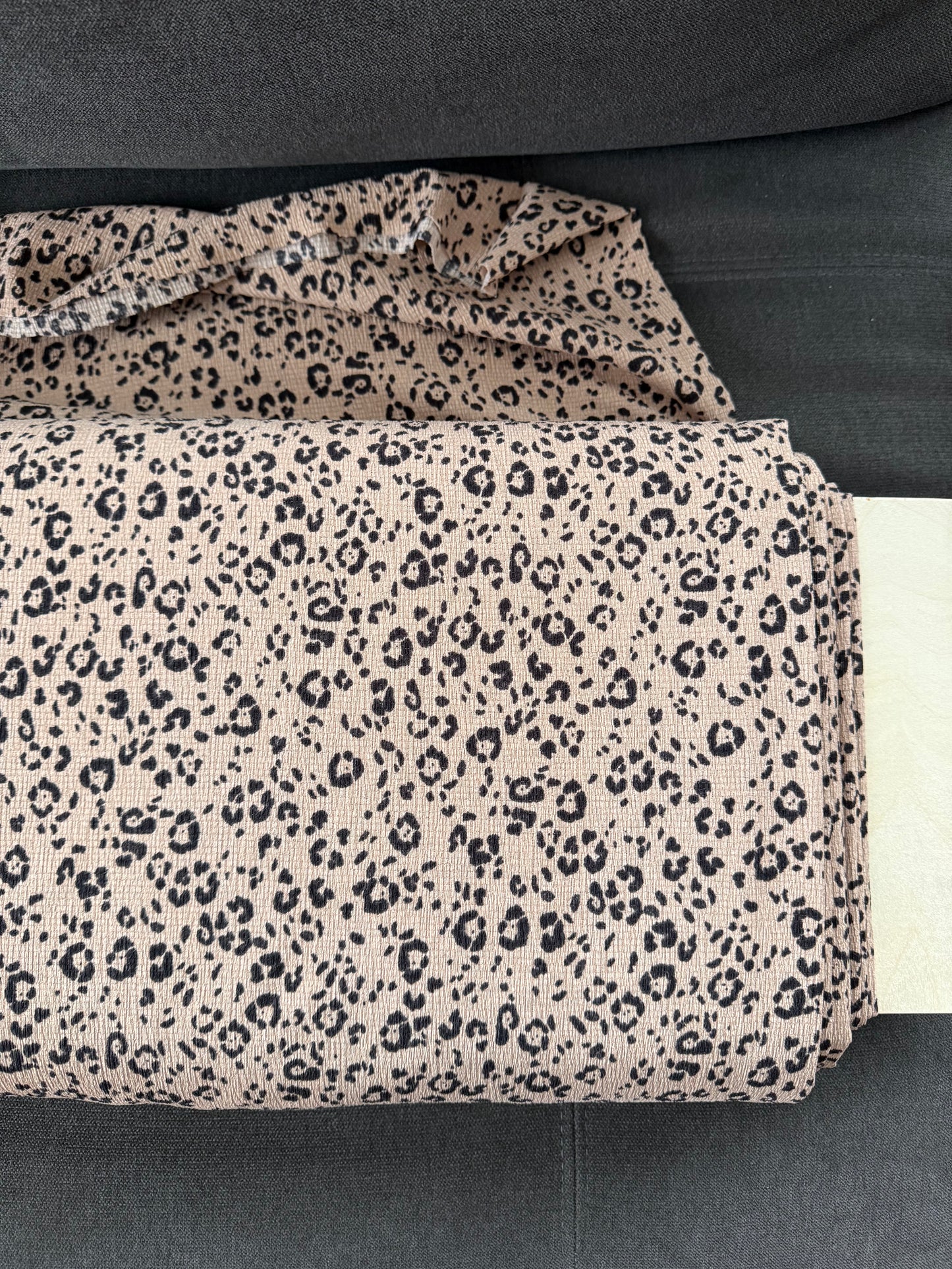 Cheeta poly spandex Ripple jersey Knit