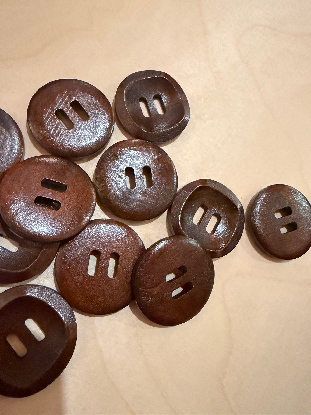 Natural Horn shaped Buttons