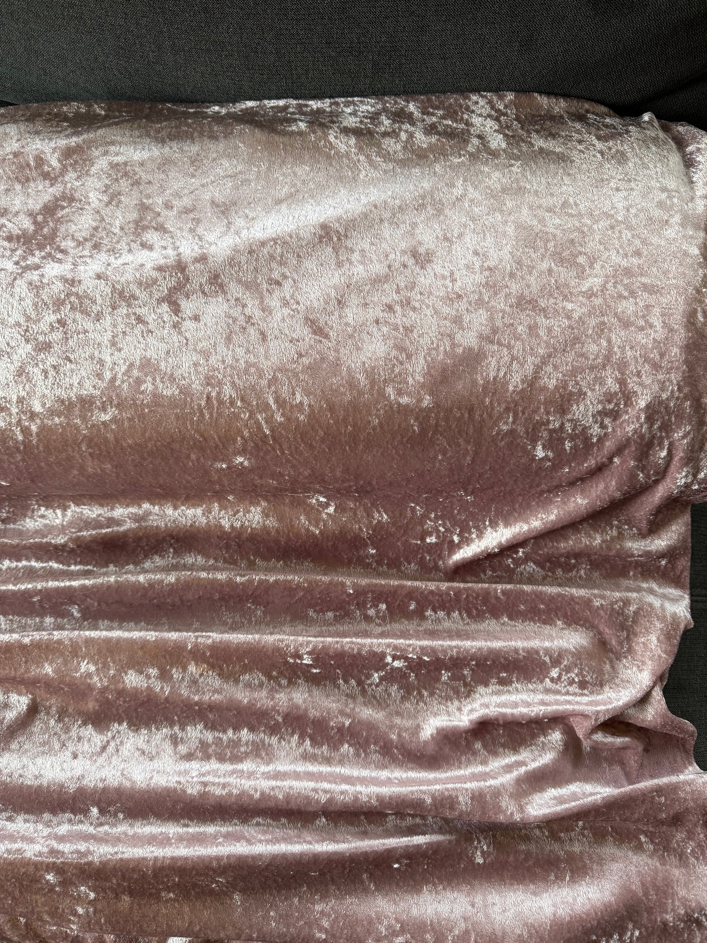 Mauve Crushed Velvet