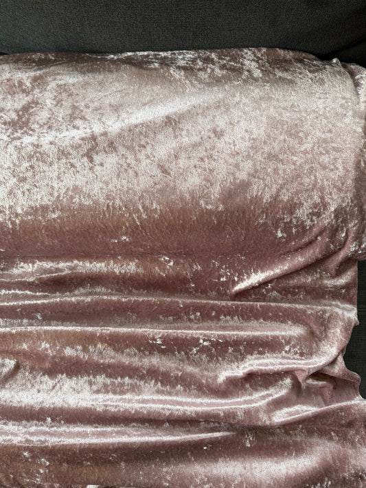 Mauve Crushed Velvet