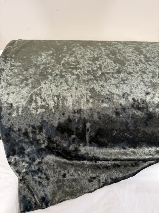 Evergreen crushed velvet