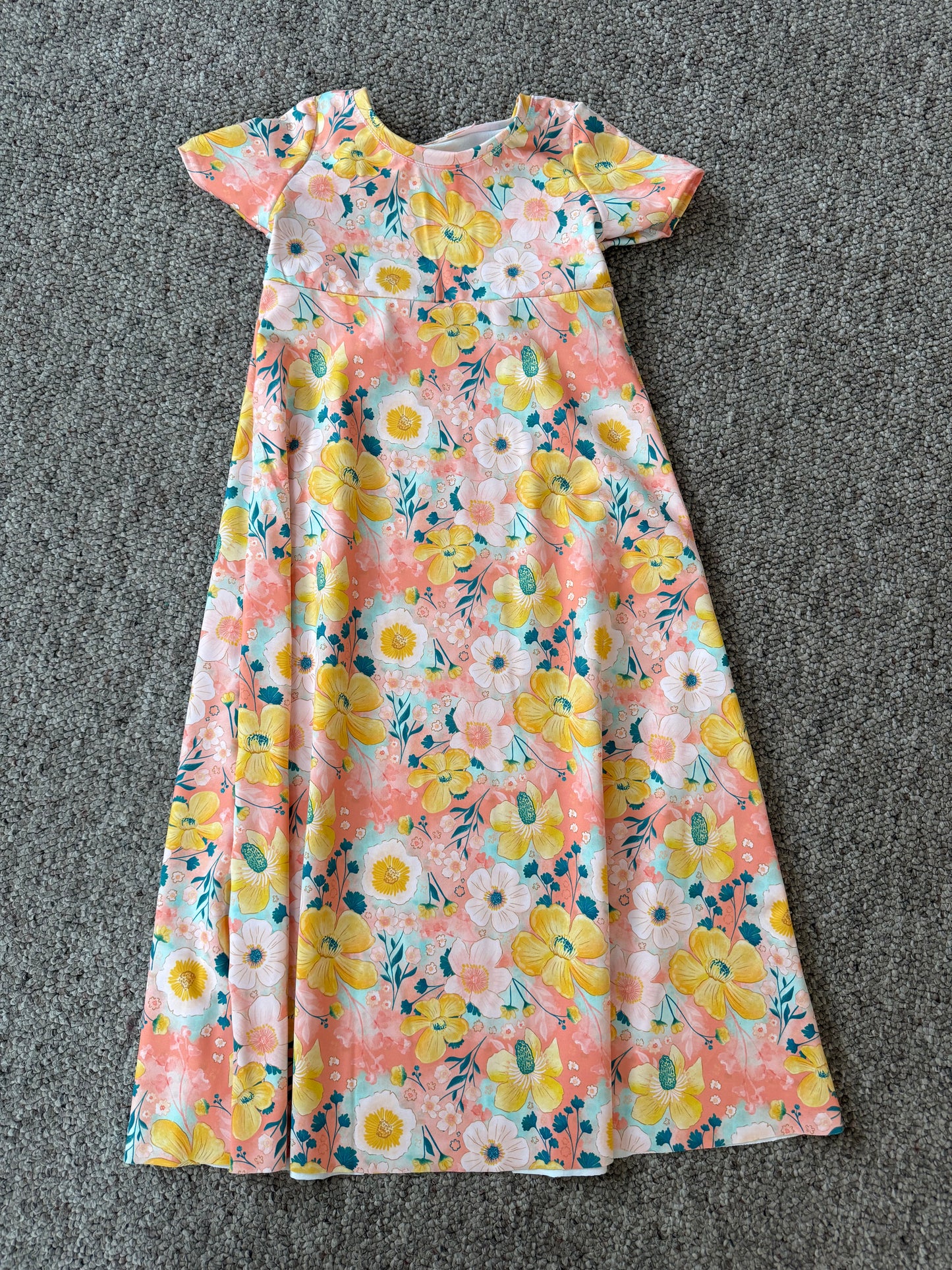 Toddler XL Peach floral