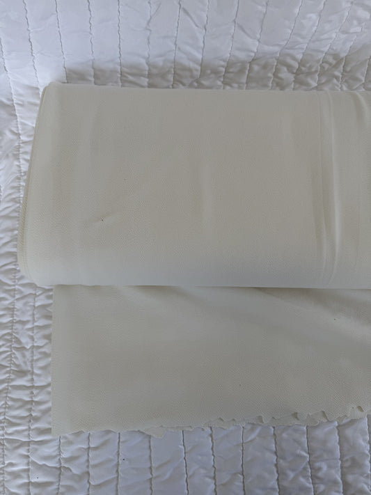 Off White Crepe Knit