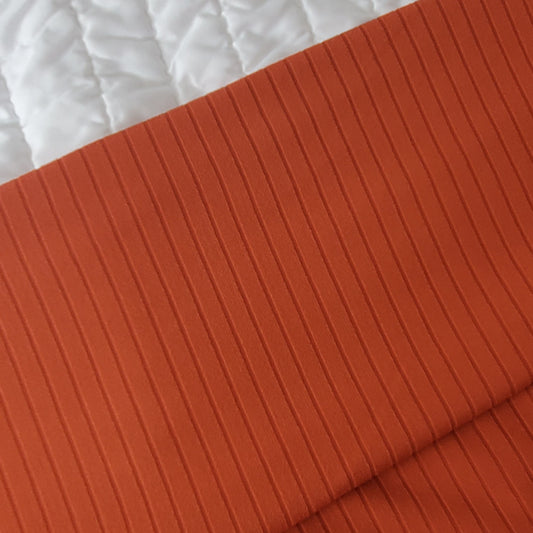 Rust Rib Knit