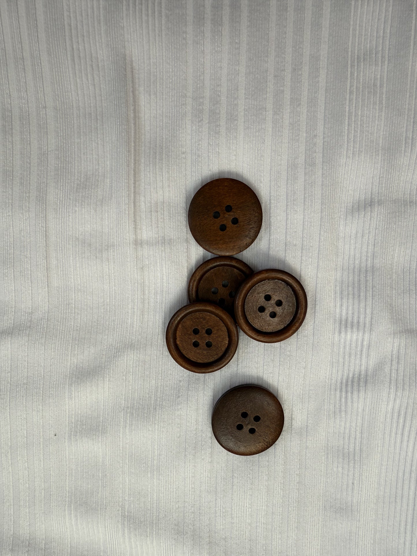 Dark Brown Wooden Buttons