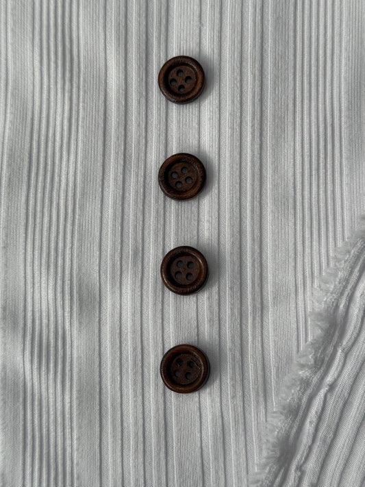 Brown Wooden Buttons