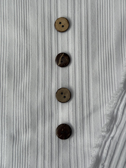 Brown/Coconut Buttons
