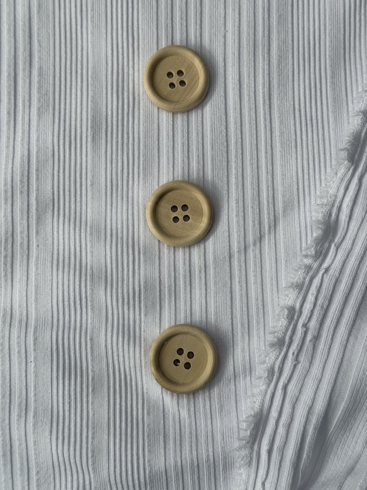 Natural Wood Buttons .25mm